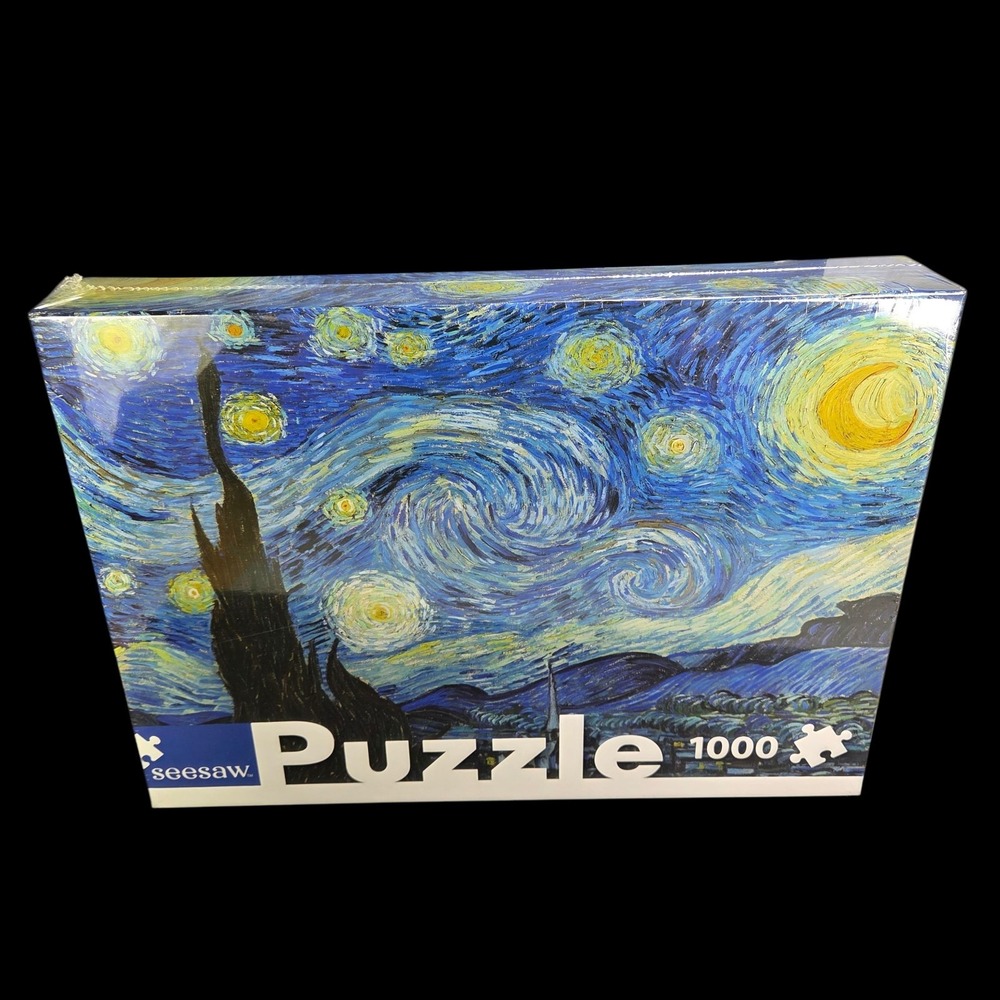 Puzzle Vincent Van Gogh Starry Night 1000 Piece Large Size Artist Sealed NEW